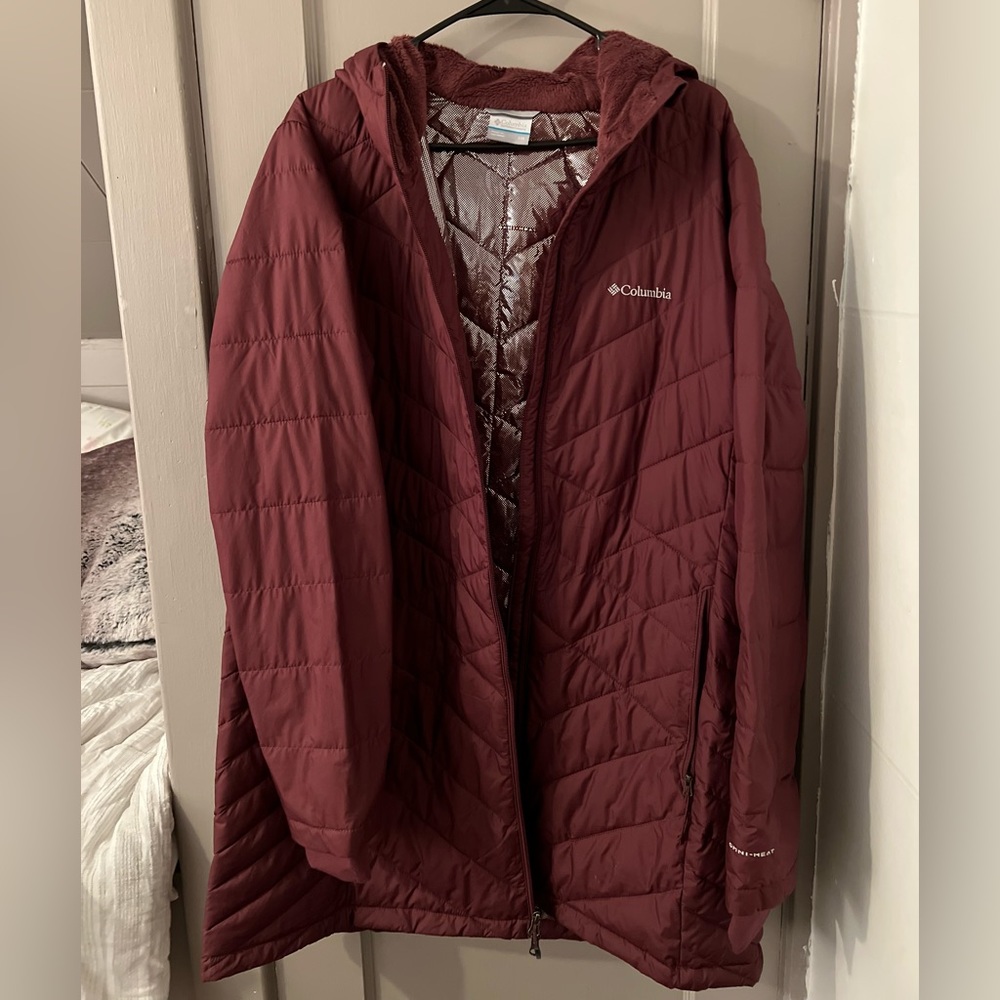 Womens Columbia Heavenly Long Hooded Jacket XXL